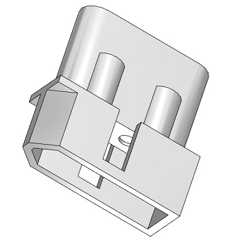 Connector, Plug, 4-Pin, 0.093"
